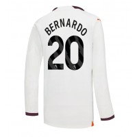 Fotballdrakt Herre Manchester City Bernardo Silva #20 Bortedrakt 2023-24 Langermet
